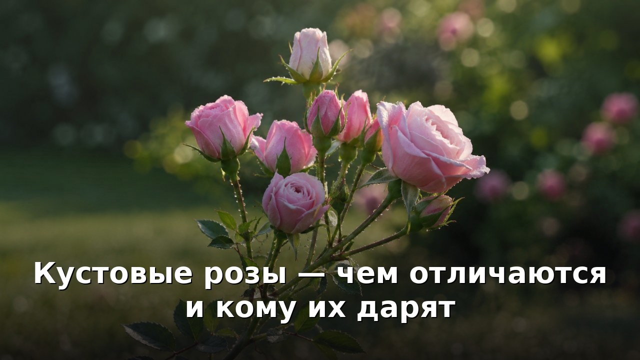Кустовые розы — чем отличаются и кому их дарят