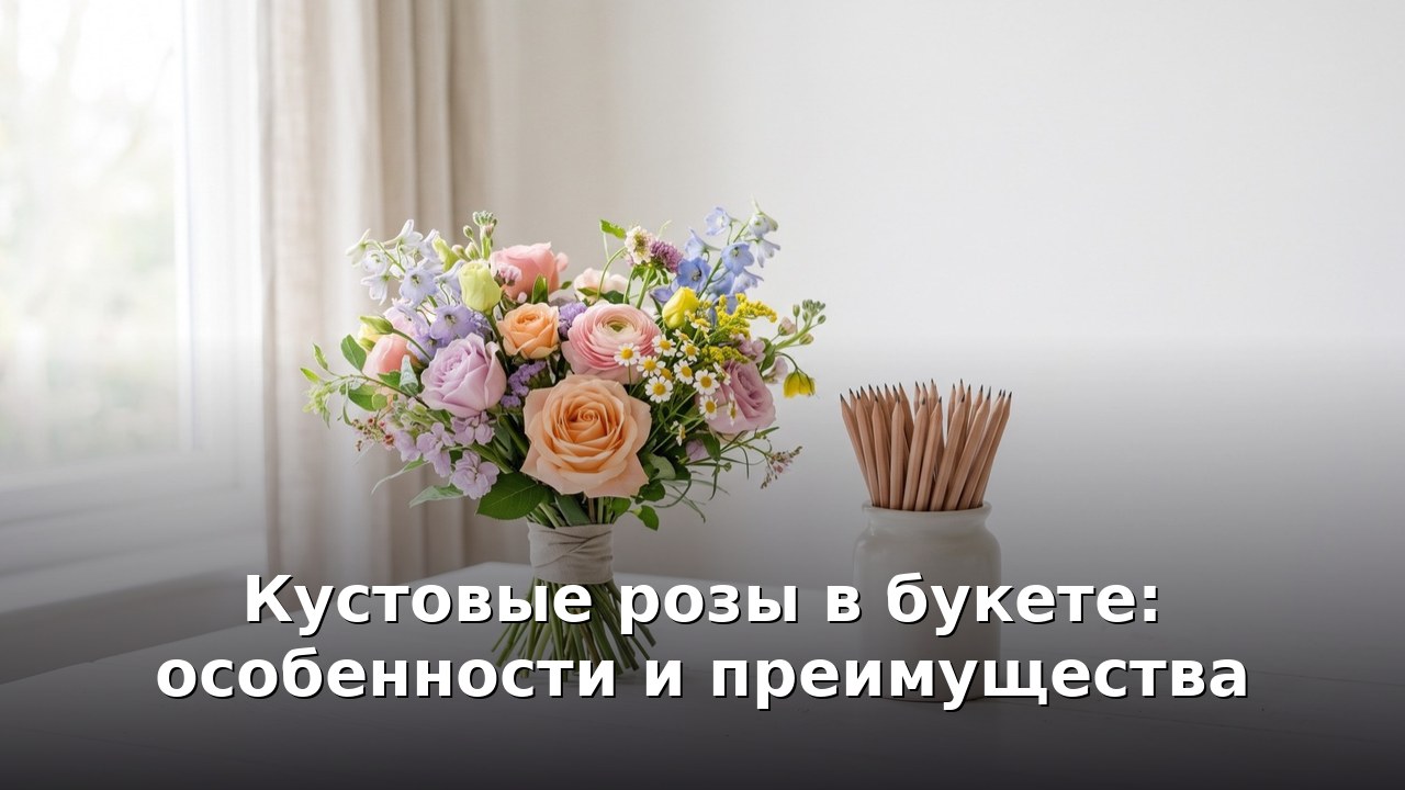 Кустовые розы в букете: особенности и преимущества