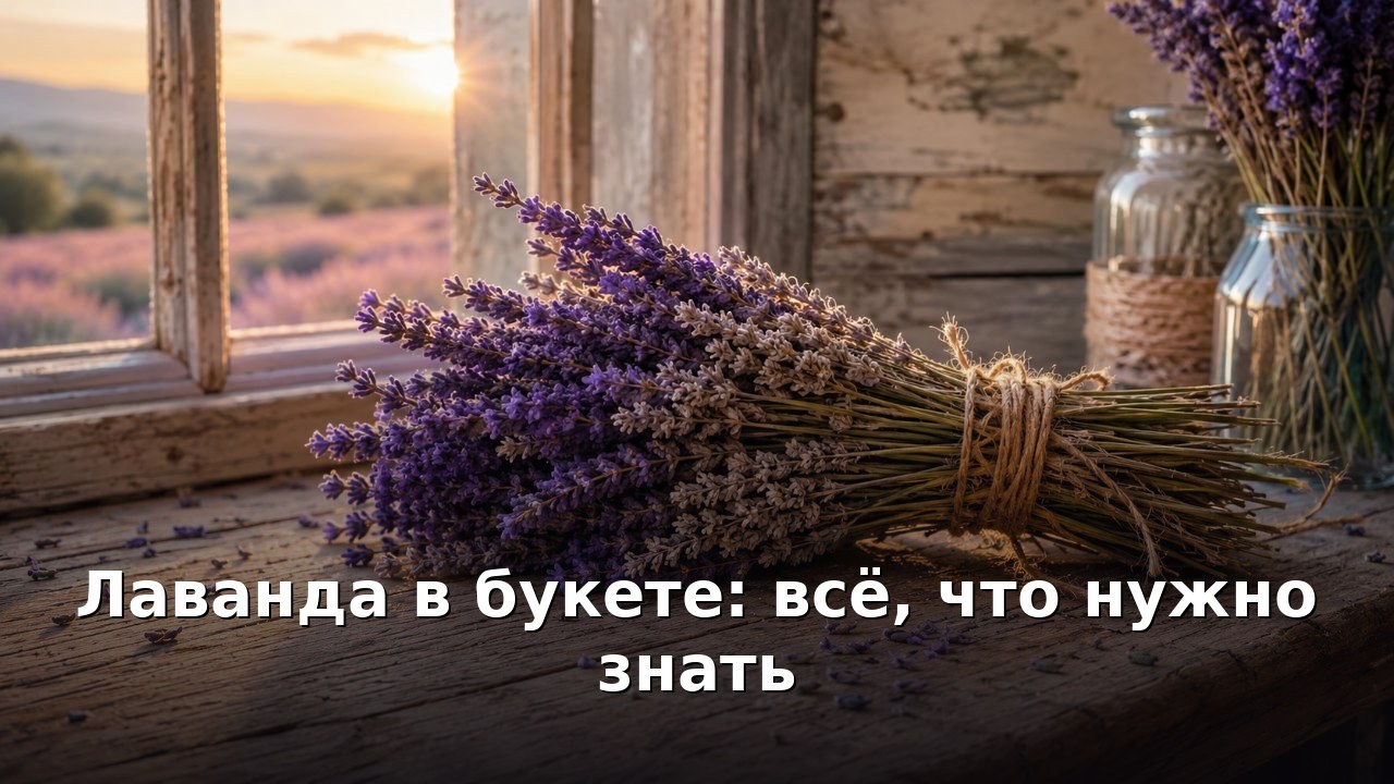 Лаванда в букете: всё, что нужно знать