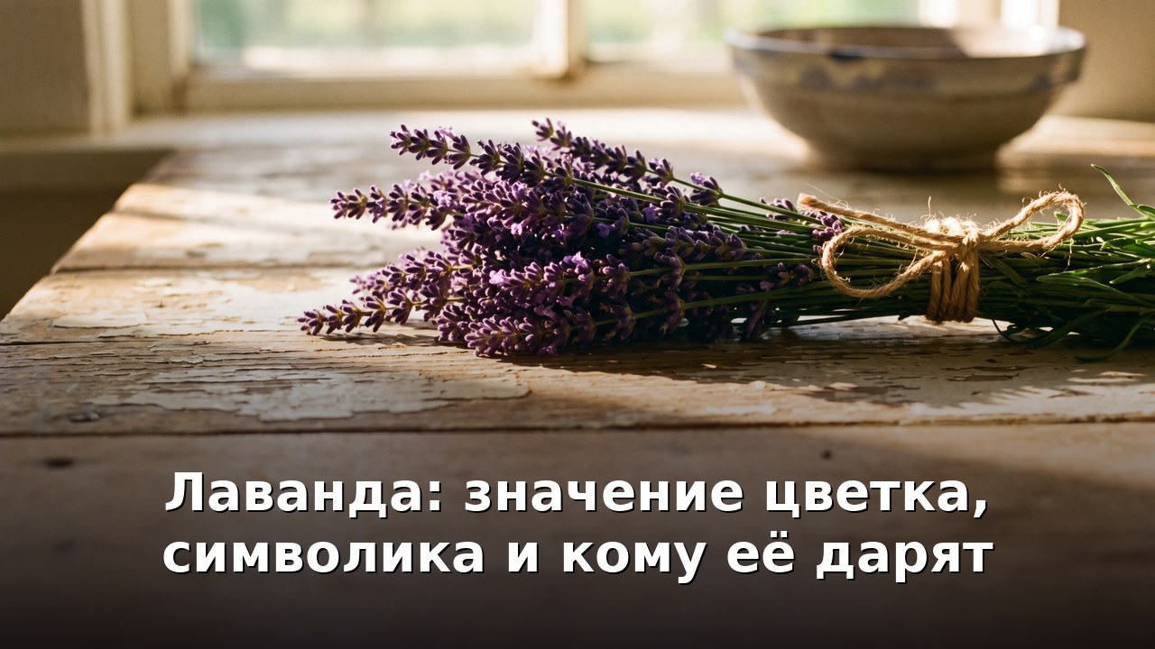 Лаванда: значение цветка, символика и кому её дарят