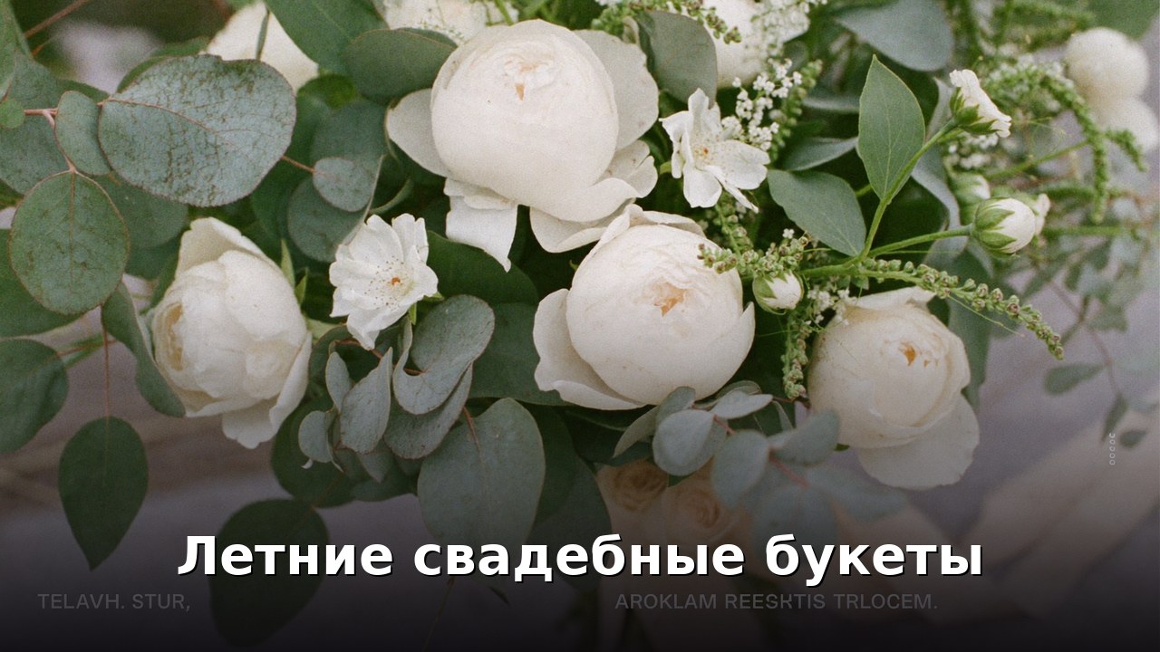 Летние свадебные букеты