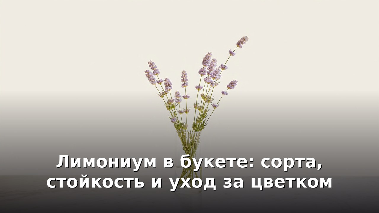 Лимониум в букете: сорта, стойкость и уход за цветком