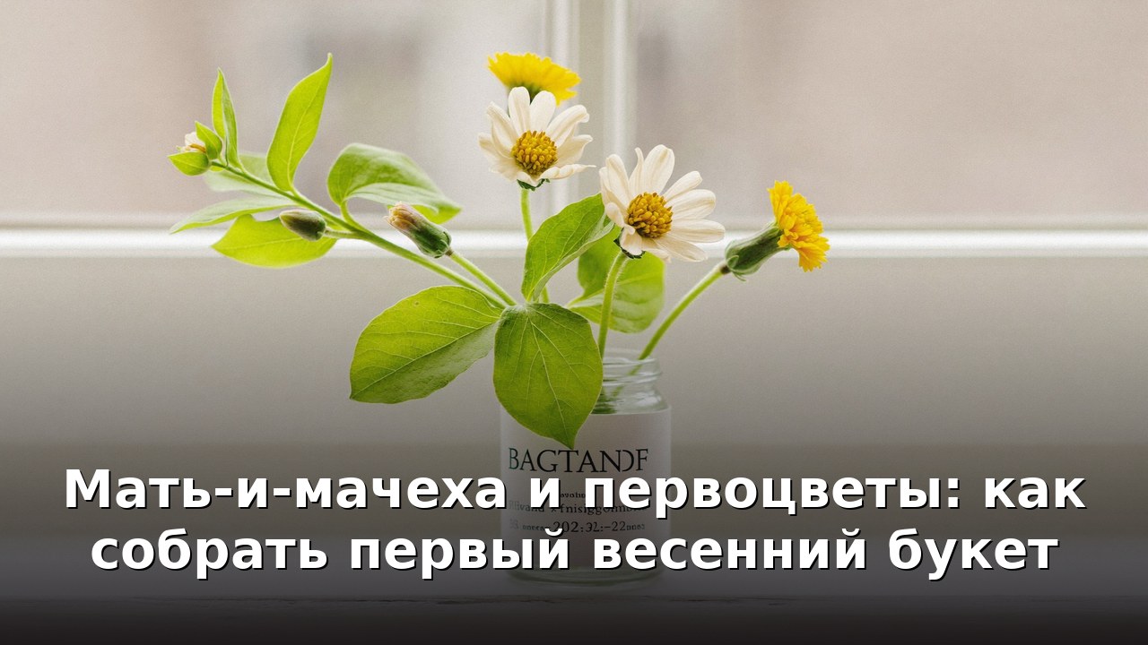 Мать-и-мачеха и первоцветы: как собрать первый весенний букет
