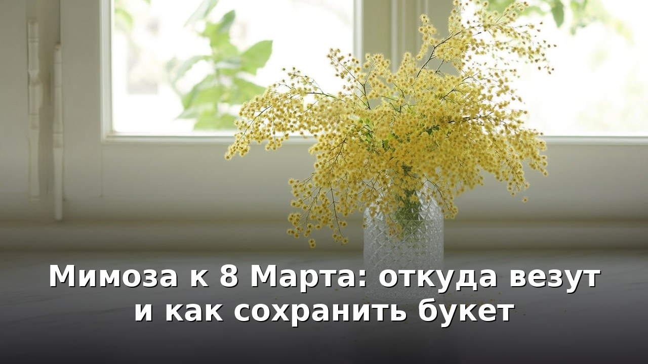 Мимоза к 8 Марта: откуда везут и как сохранить букет