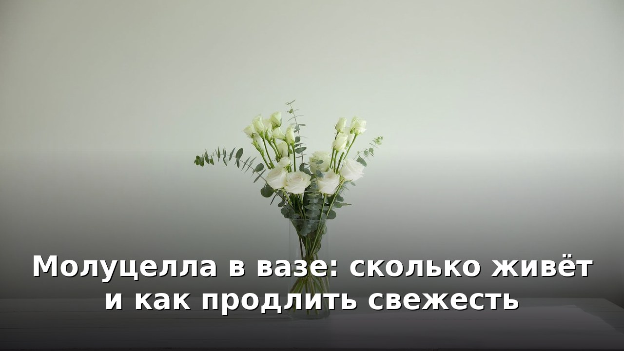 Молуцелла в вазе: сколько живёт и как продлить свежесть