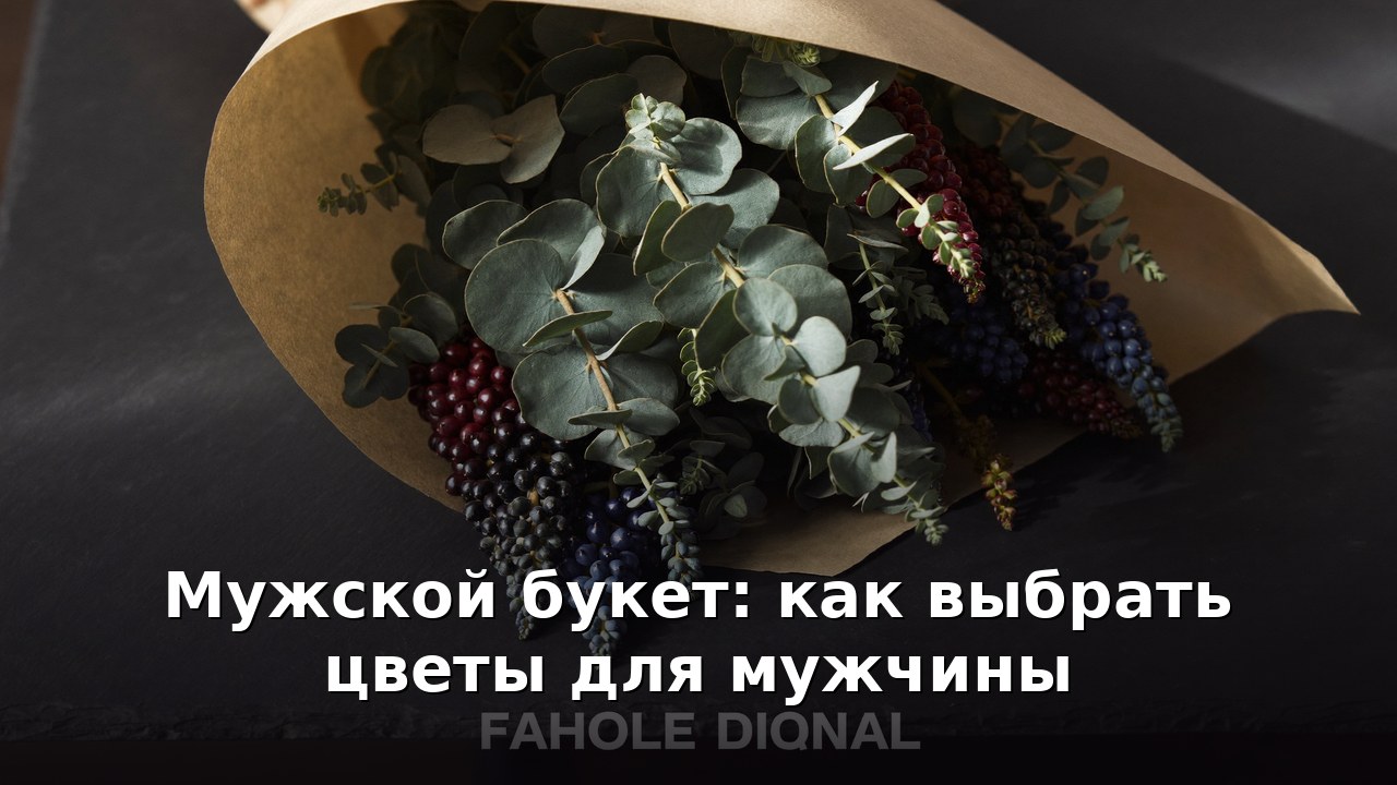 Мужской букет: как выбрать цветы для мужчины