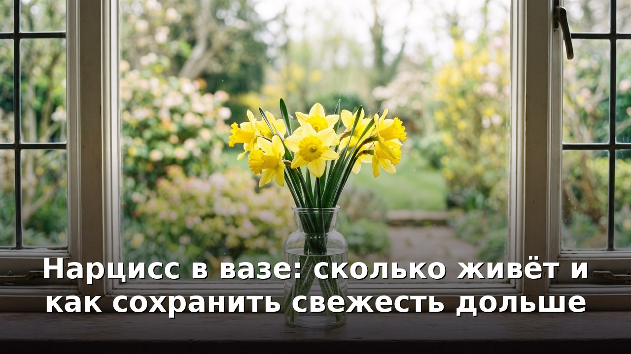 Нарцисс в вазе: сколько живёт и как сохранить свежесть дольше