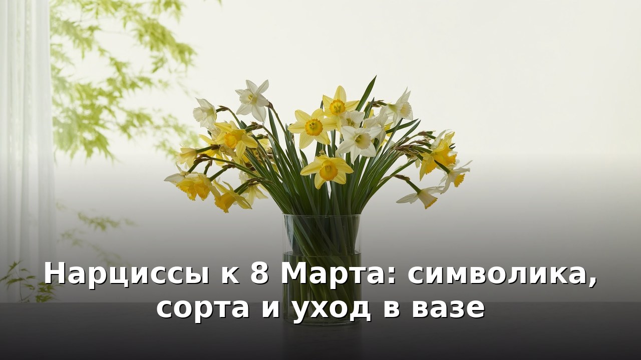 Нарциссы к 8 Марта: символика, сорта и уход в вазе