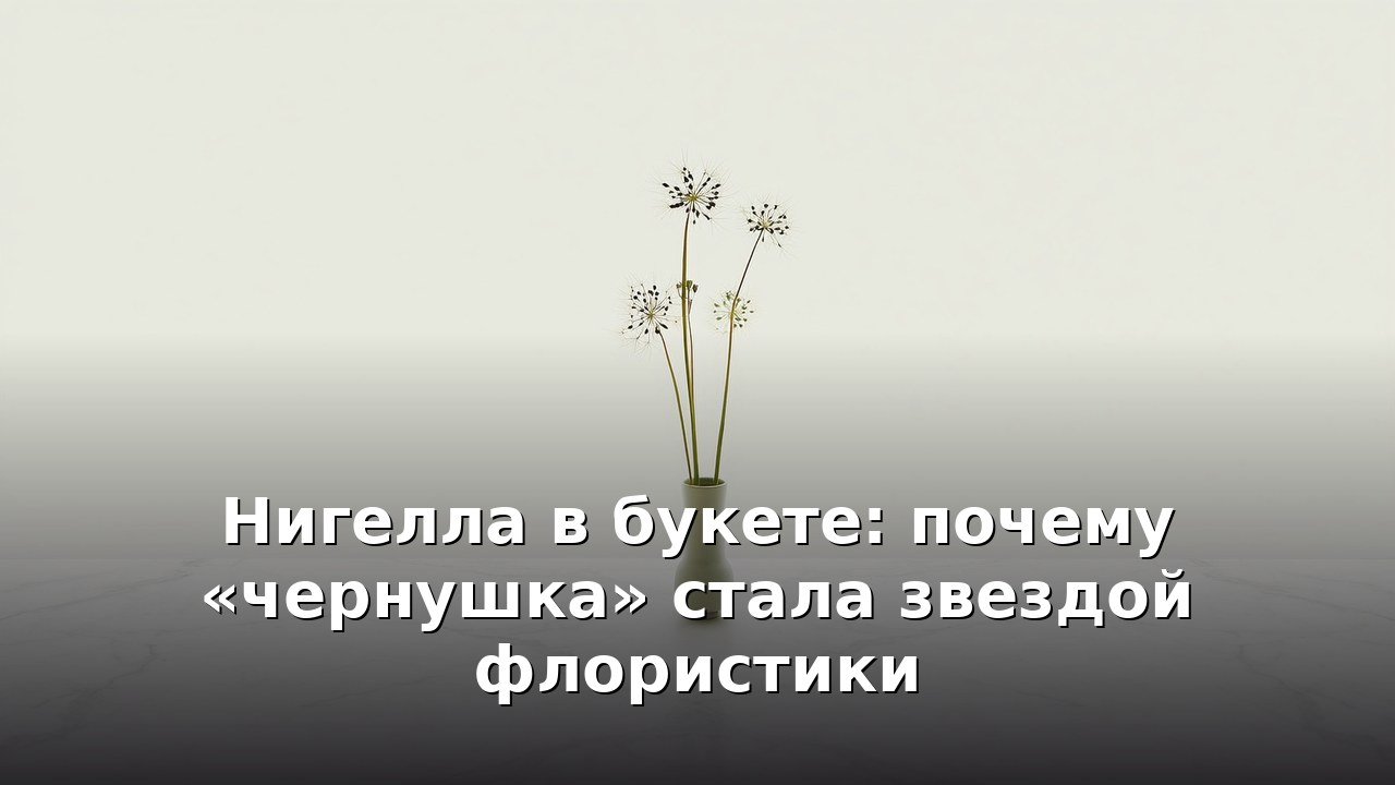 Нигелла в букете: почему «чернушка» стала звездой флористики