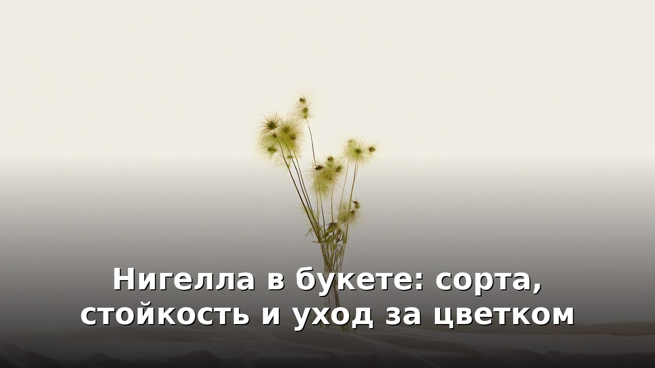 Нигелла в букете: сорта, стойкость и уход за цветком