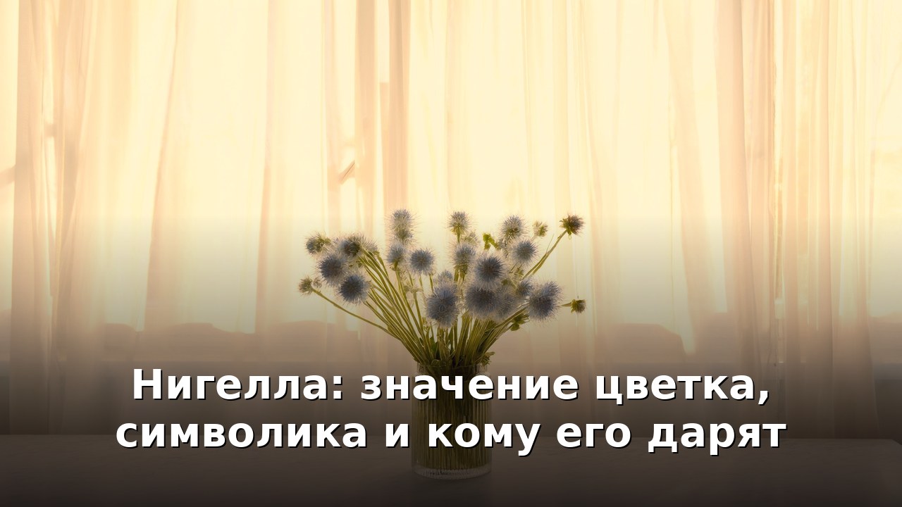 Нигелла: значение цветка, символика и кому его дарят