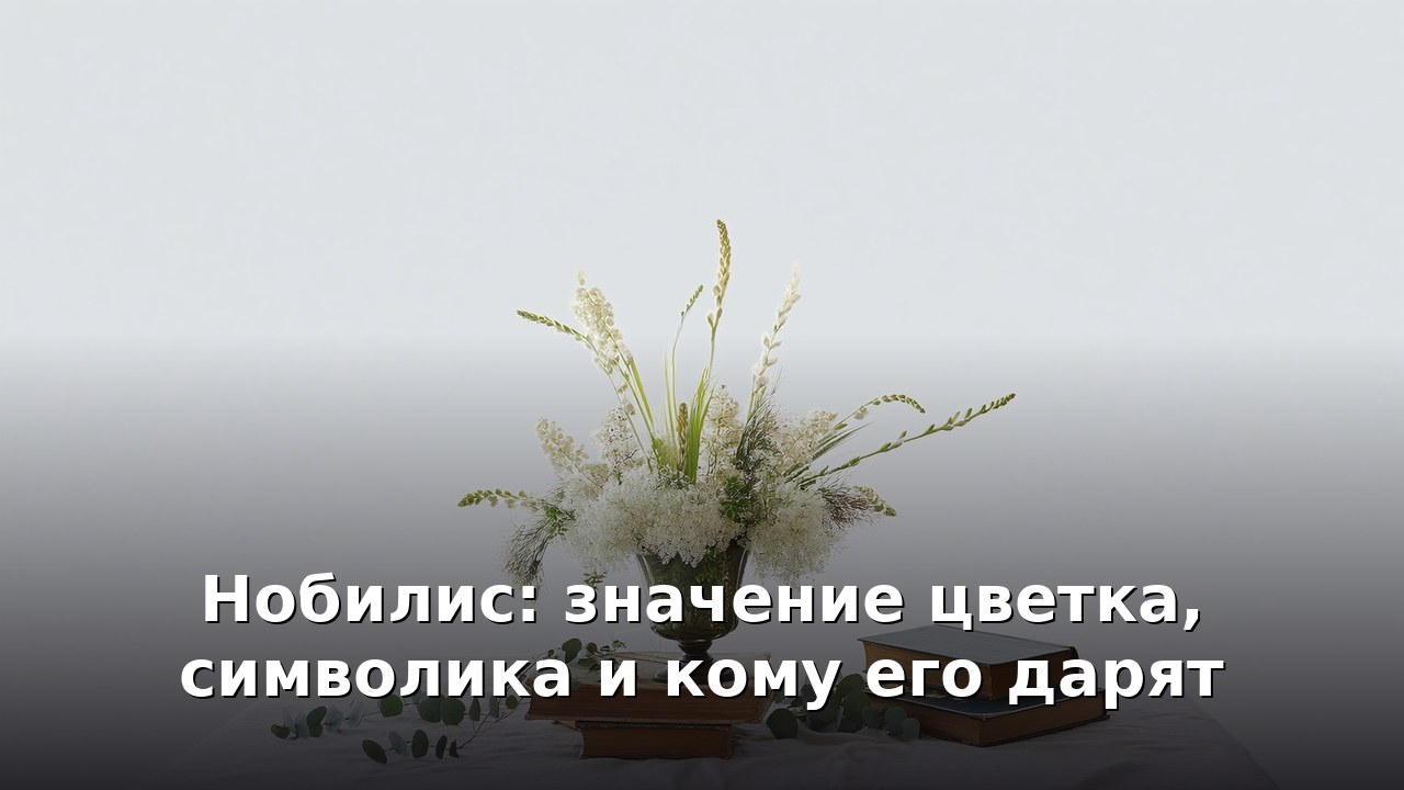 Нобилис: значение цветка, символика и кому его дарят