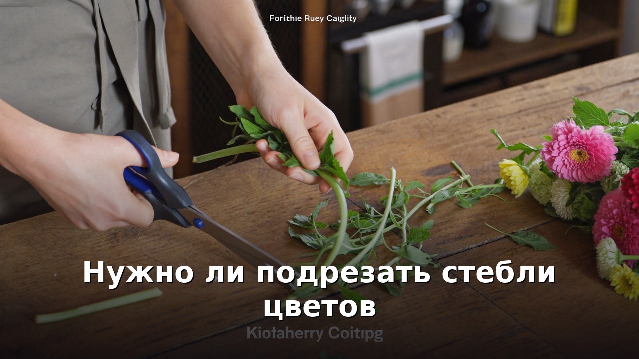 Нужно ли подрезать стебли цветов