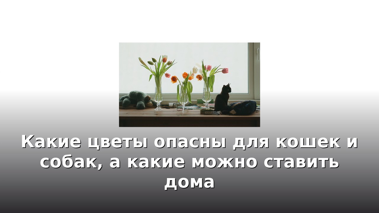Какие цветы опасны для кошек и собак, а какие можно ставить дома