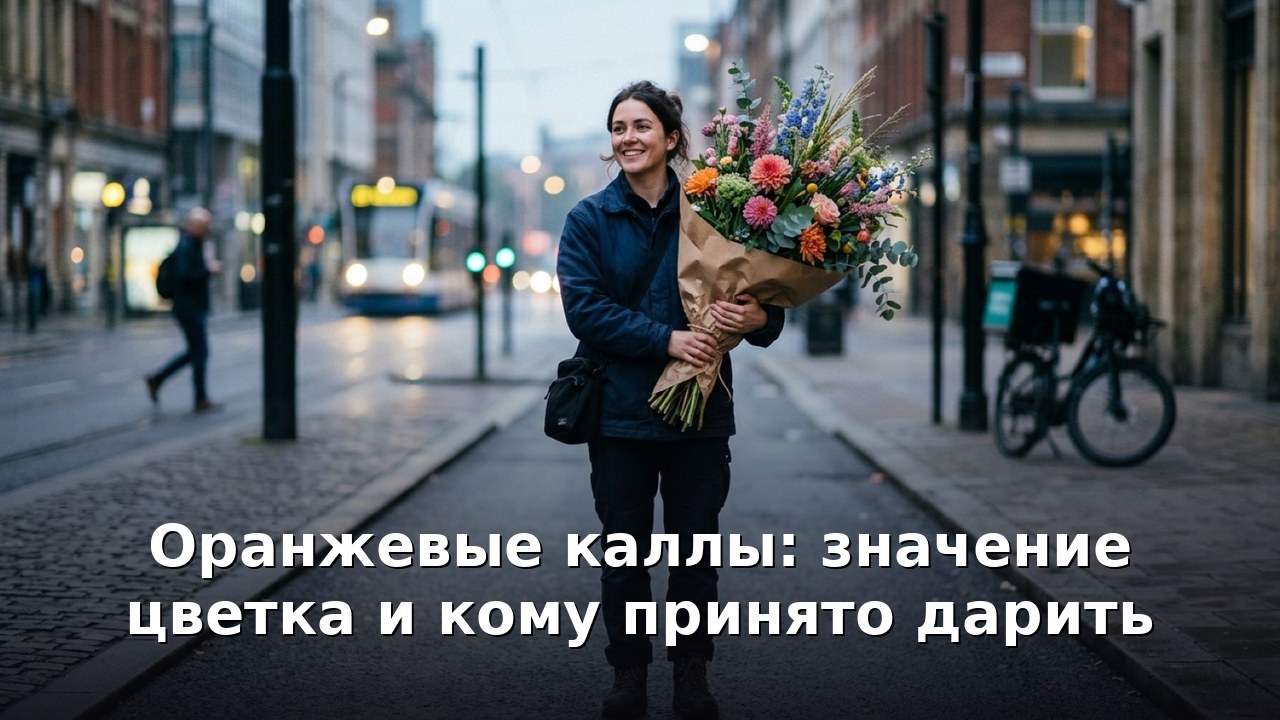 Оранжевые каллы: значение цветка и кому принято дарить