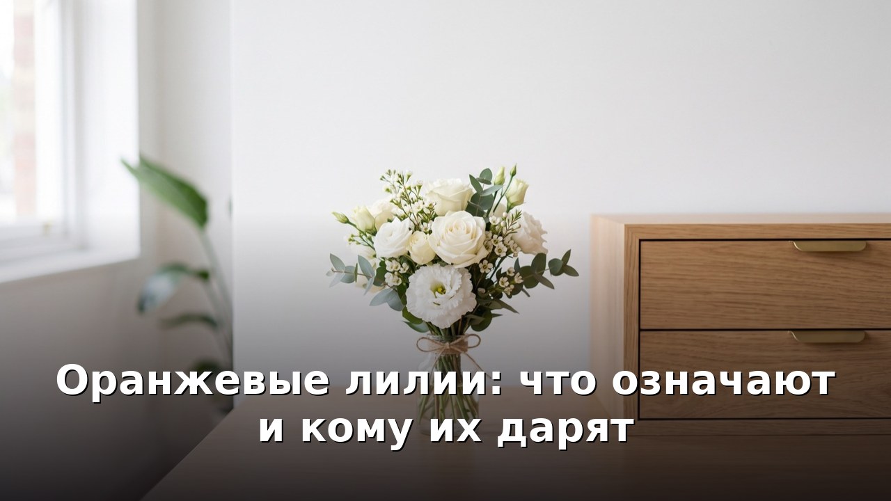 Оранжевые лилии: что означают и кому их дарят