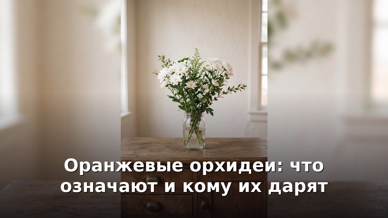 Оранжевые орхидеи: что означают и кому их дарят