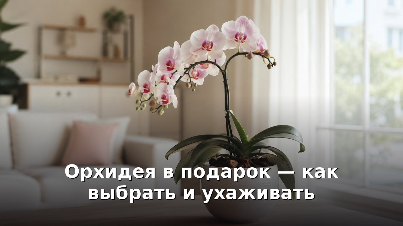 Орхидея в подарок — как выбрать и ухаживать