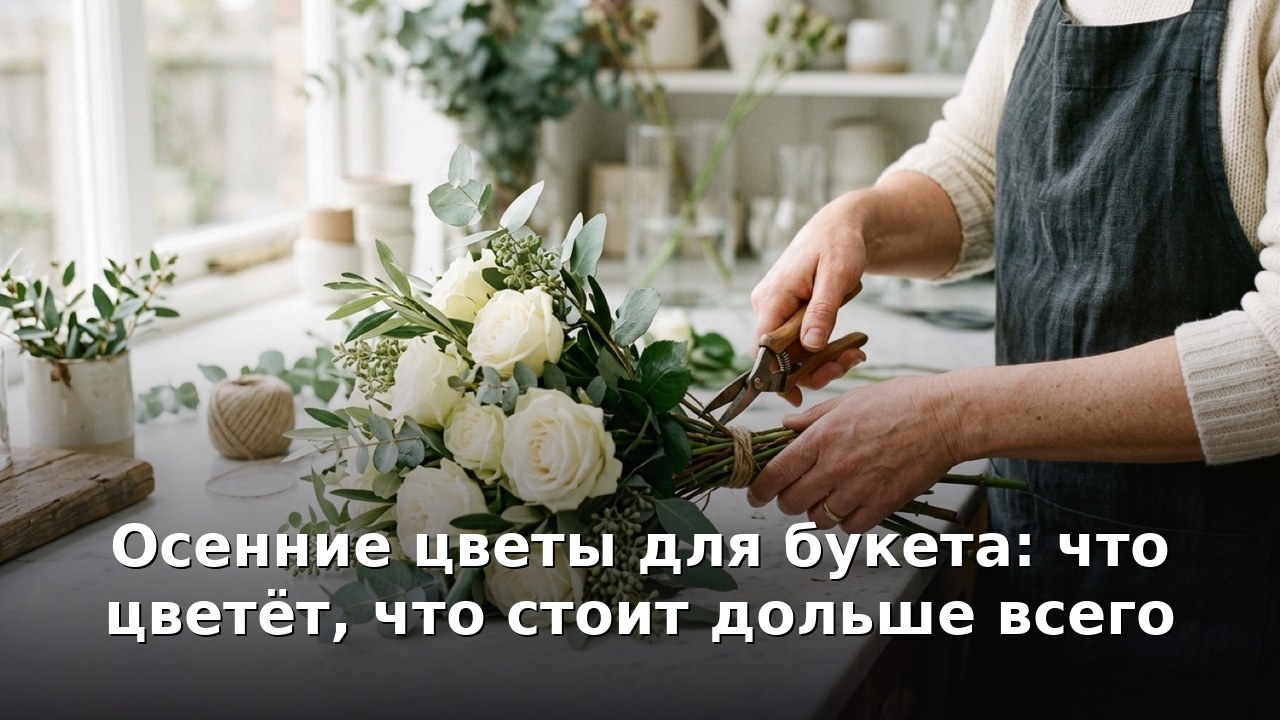 Осенние цветы для букета: что цветёт, что стоит дольше всего