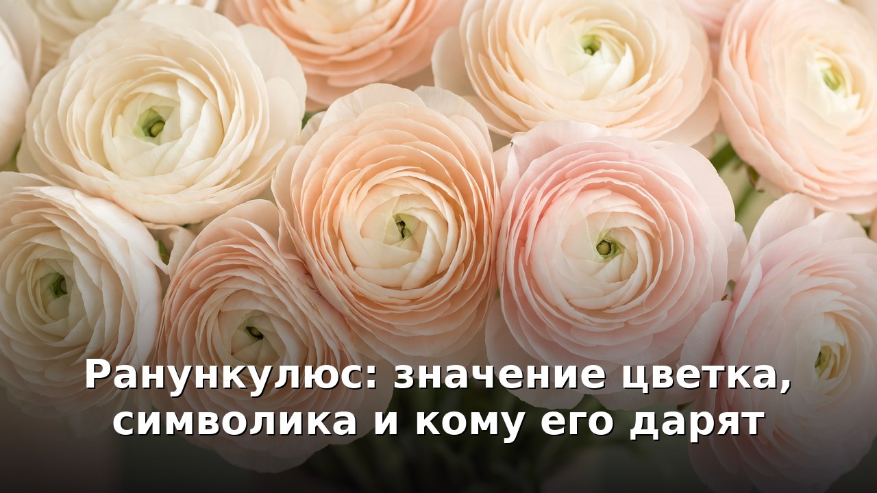 Ранункулюс: значение цветка, символика и кому его дарят