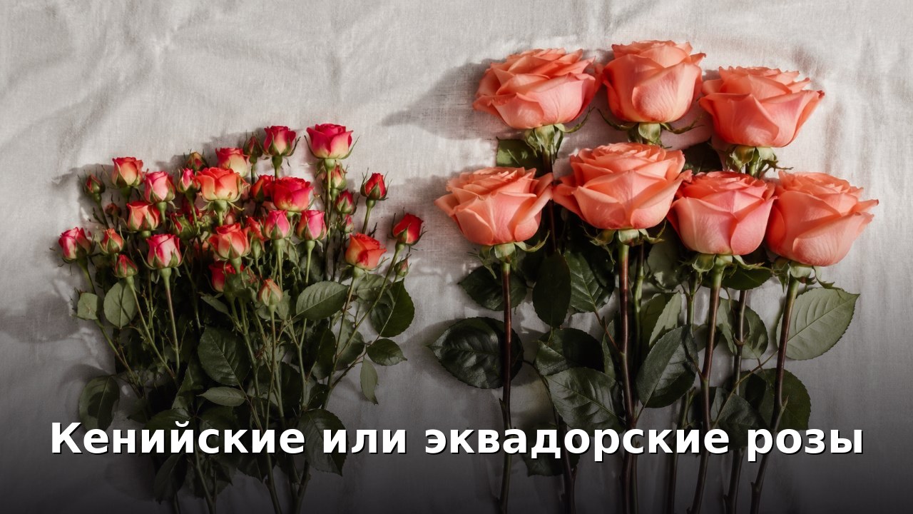 Кенийские или эквадорские розы