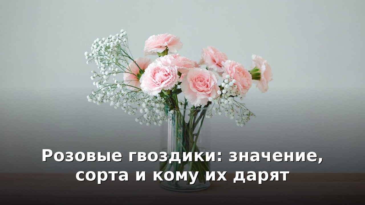 Розовые гвоздики: значение, сорта и кому их дарят