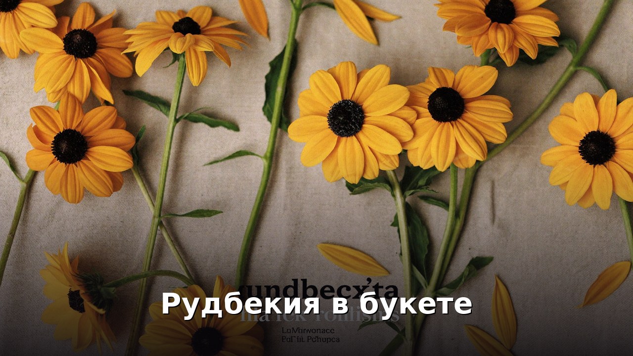 Рудбекия в букете