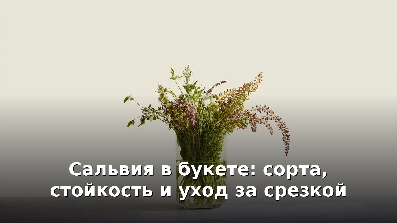 Сальвия в букете: сорта, стойкость и уход за срезкой
