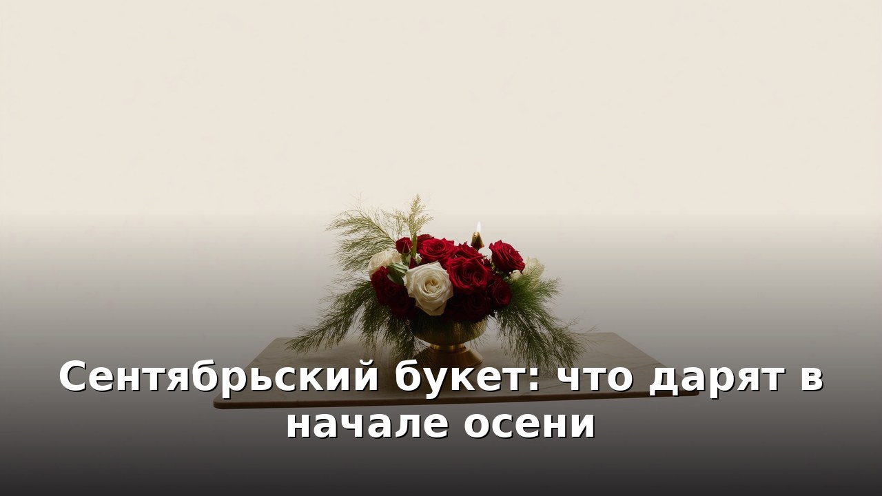 Сентябрьский букет: что дарят в начале осени