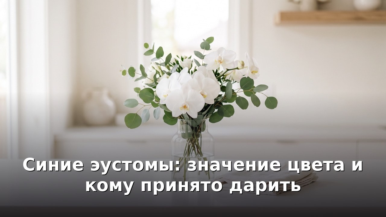 Синие эустомы: значение цвета и кому принято дарить