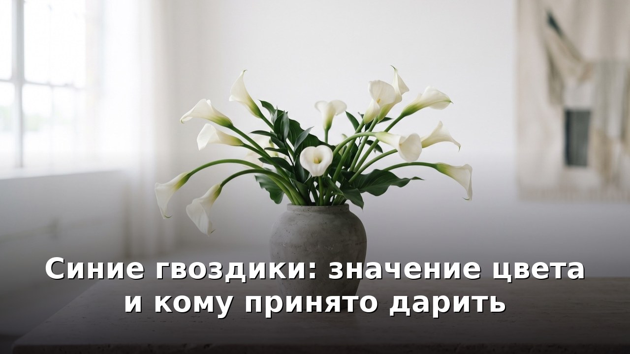Синие гвоздики: значение цвета и кому принято дарить