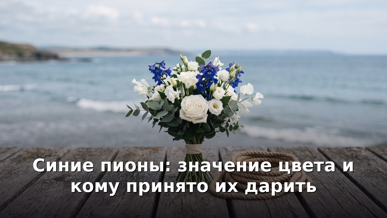Синие пионы: значение цвета и кому принято их дарить