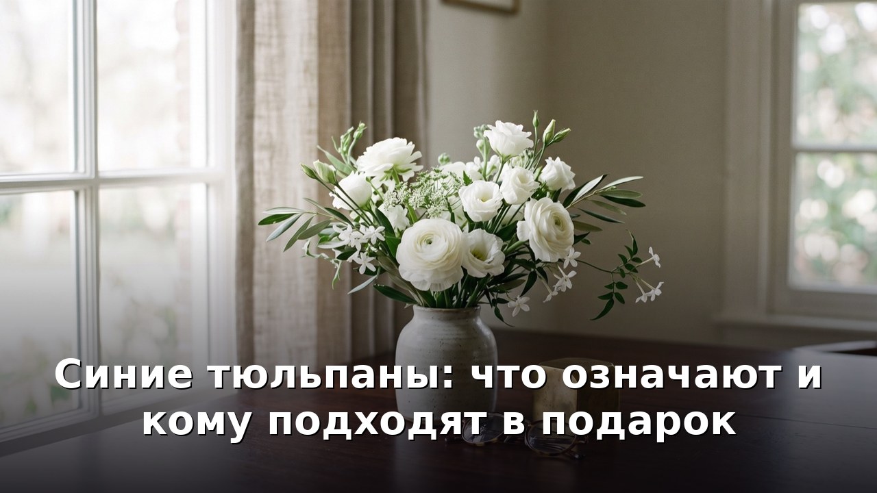 Синие тюльпаны: что означают и кому подходят в подарок