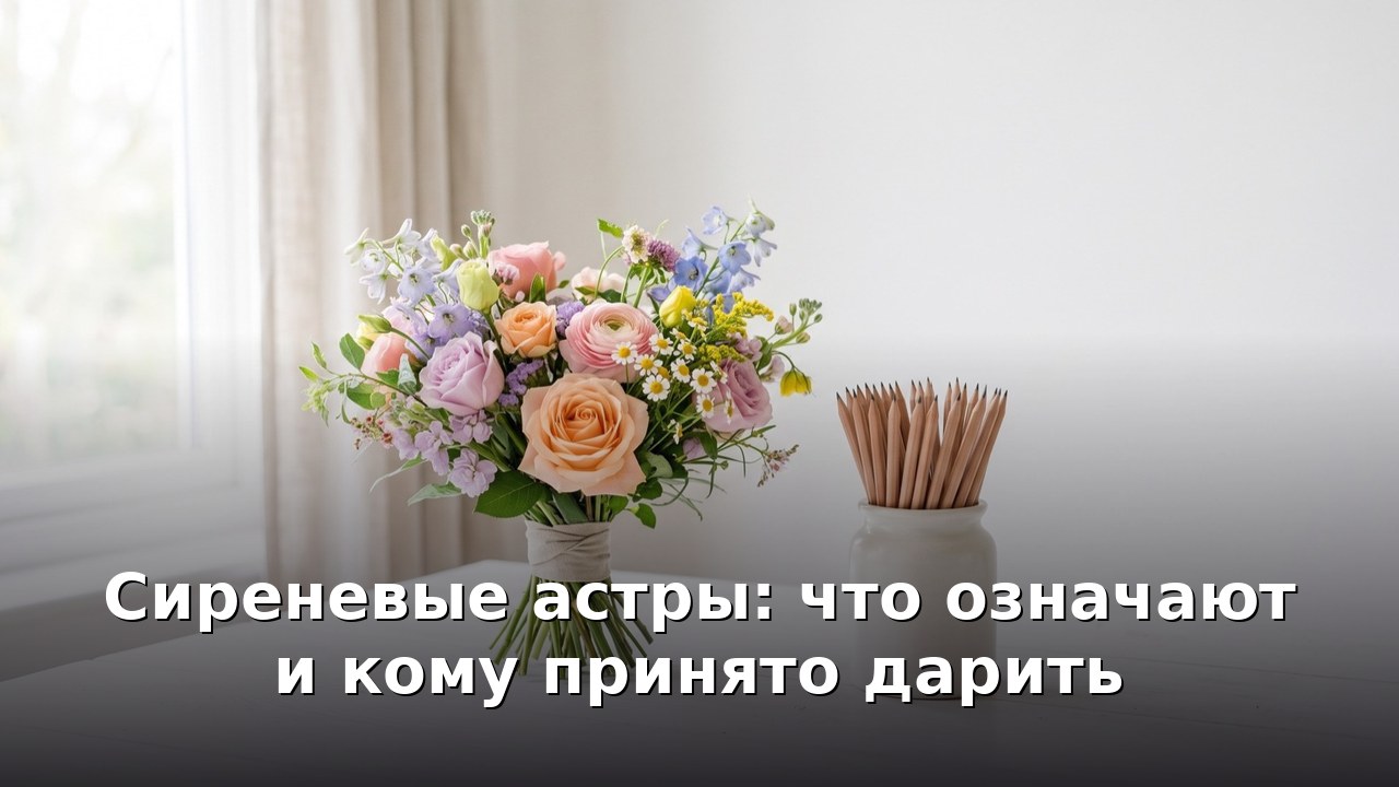 Сиреневые астры: что означают и кому принято дарить
