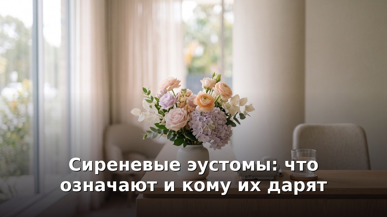 Сиреневые эустомы: что означают и кому их дарят