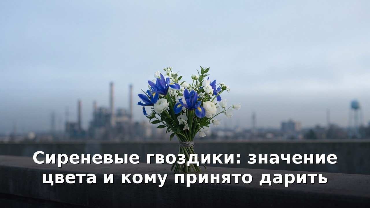 Сиреневые гвоздики: значение цвета и кому принято дарить