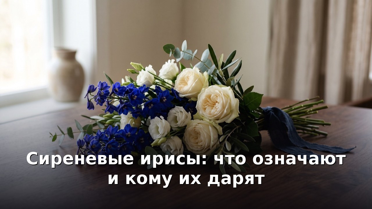 Сиреневые ирисы: что означают и кому их дарят