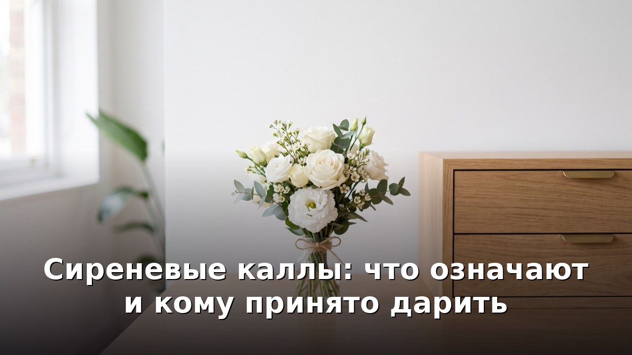 Сиреневые каллы: что означают и кому принято дарить