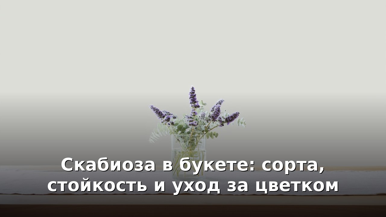 Скабиоза в букете: сорта, стойкость и уход за цветком