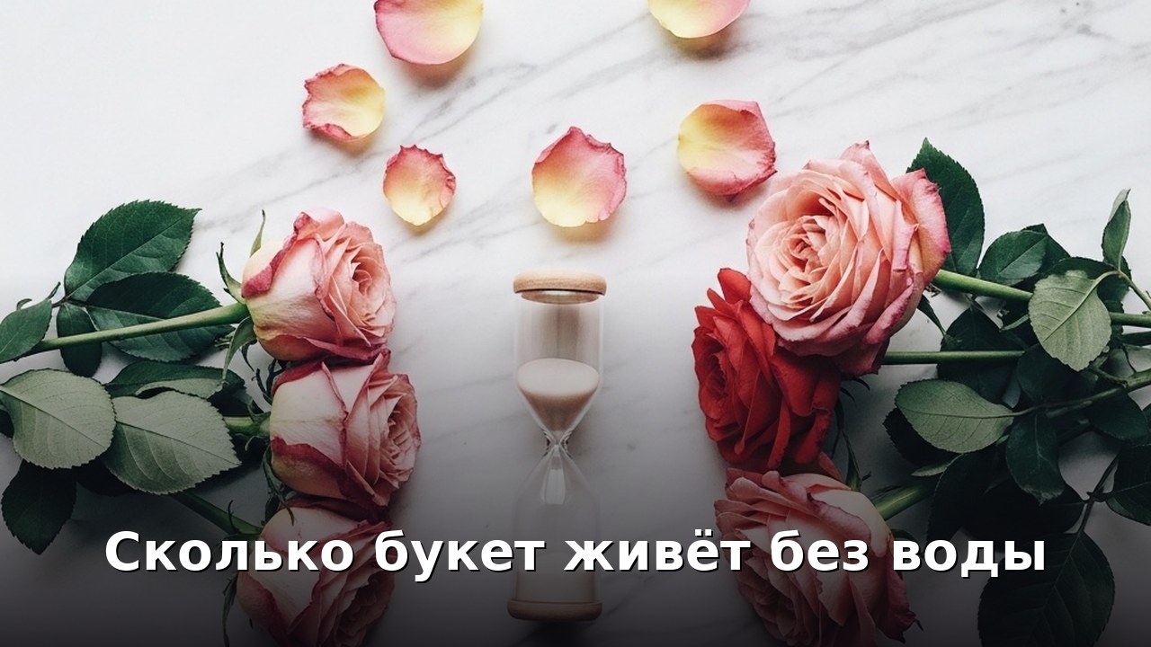 Сколько букет живёт без воды