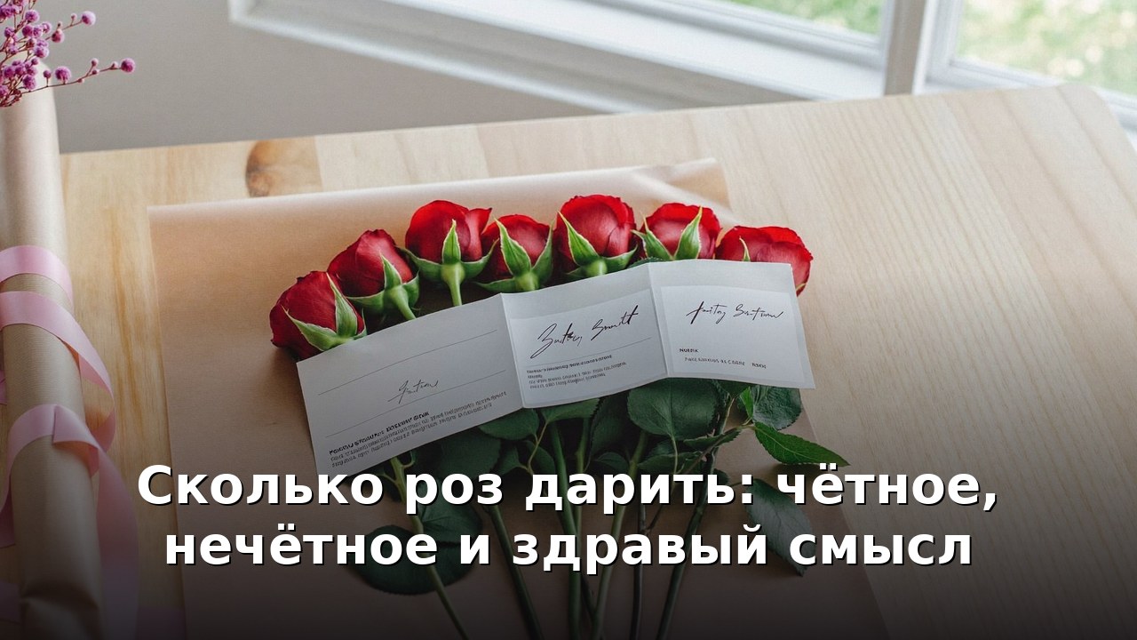 Сколько роз дарить: чётное, нечётное и здравый смысл