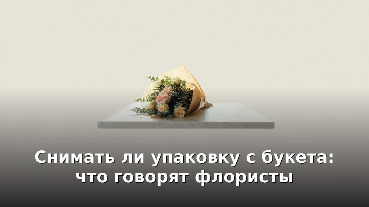 Снимать ли упаковку с букета: что говорят флористы