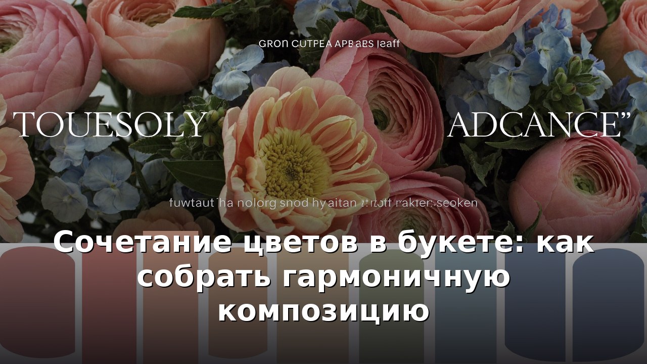 Сочетание цветов в букете: как собрать гармоничную композицию