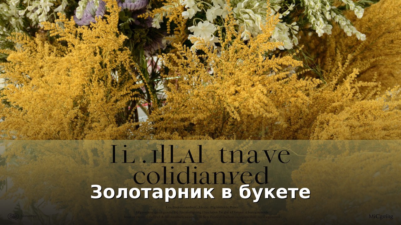 Золотарник в букете