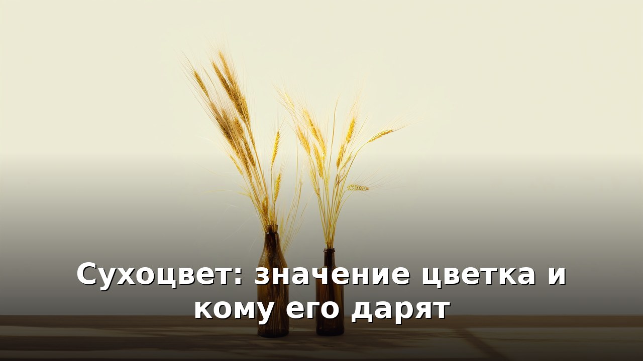 Сухоцвет: значение цветка и кому его дарят