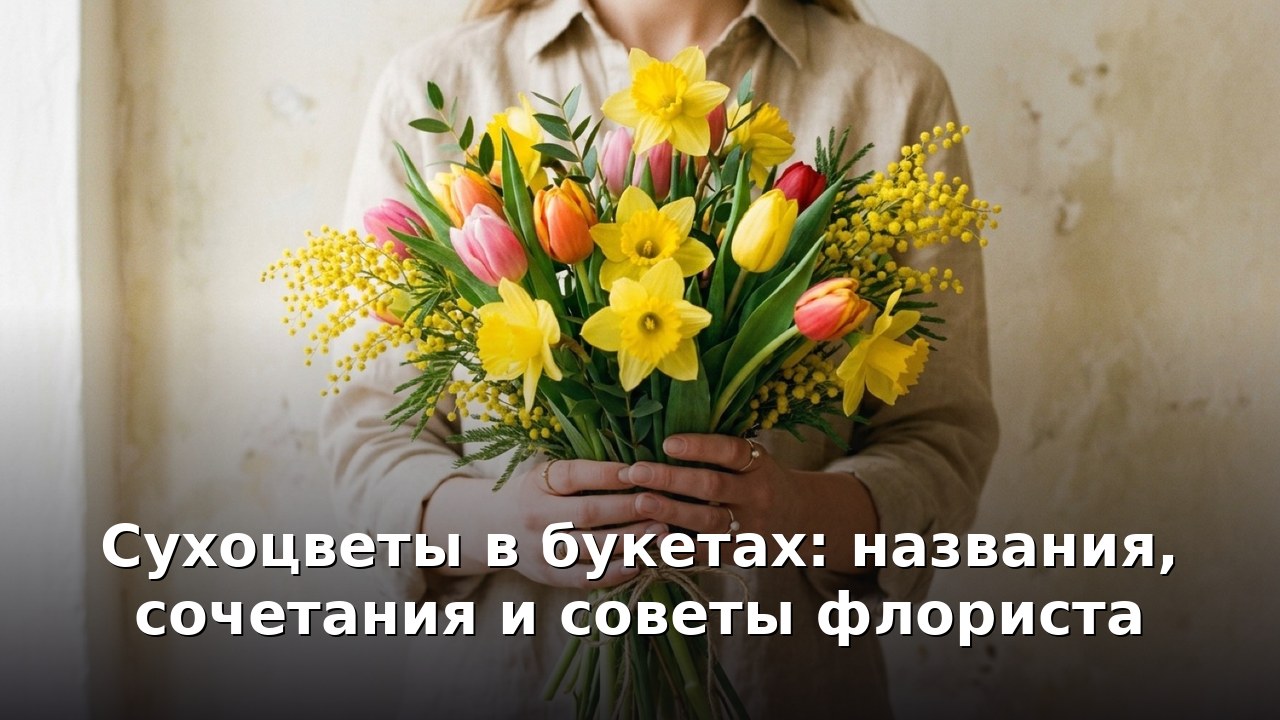 Сухоцветы в букетах: названия, сочетания и советы флориста
