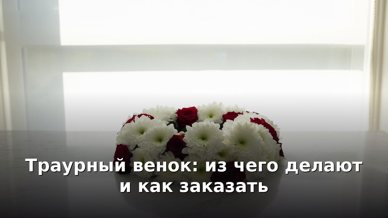 Траурный венок: из чего делают и как заказать
