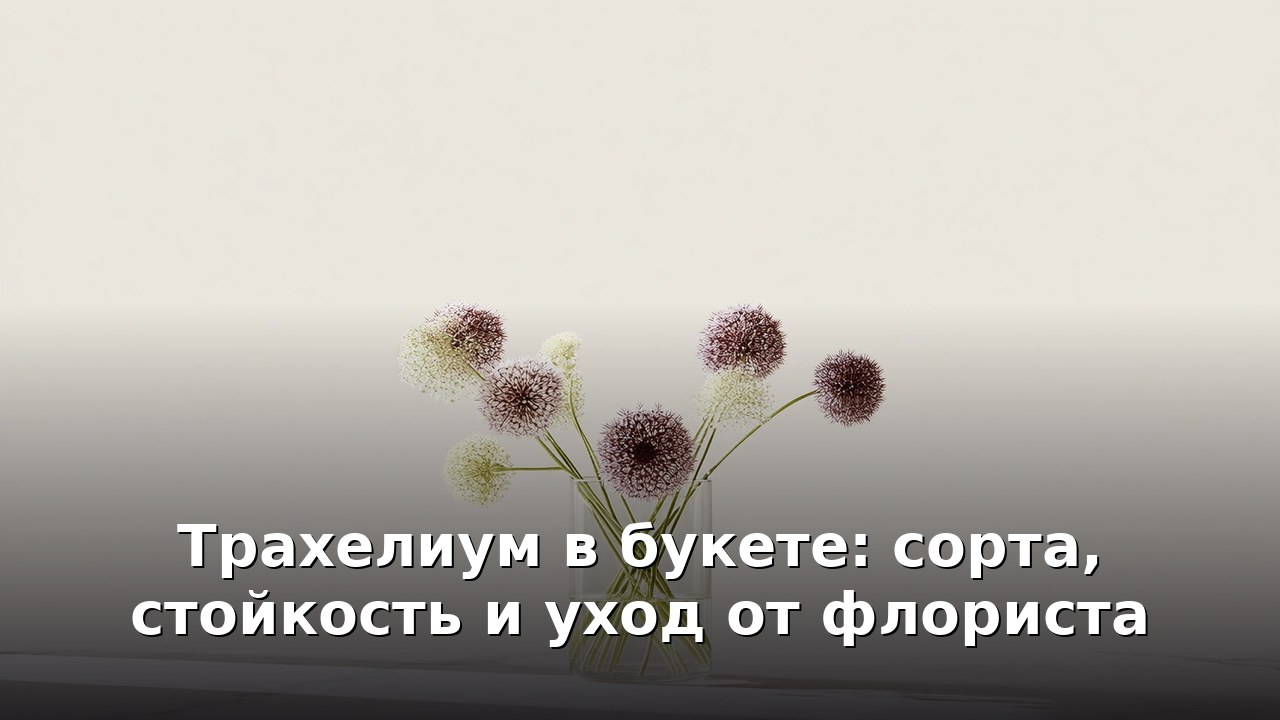 Трахелиум в букете: сорта, стойкость и уход от флориста
