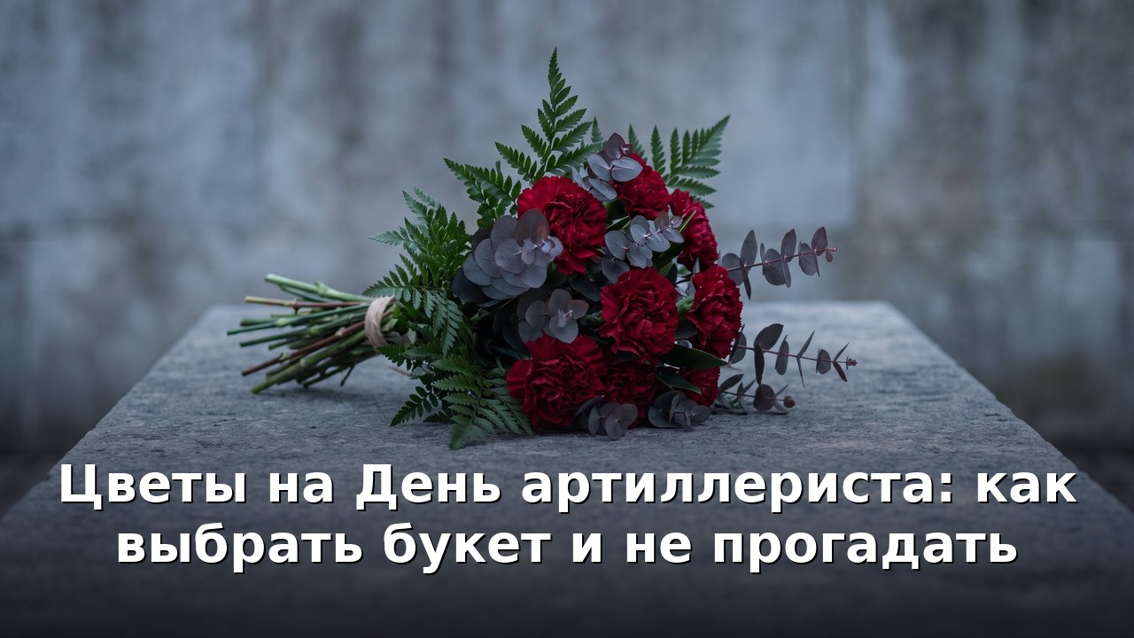 Цветы на День артиллериста: как выбрать букет и не прогадать