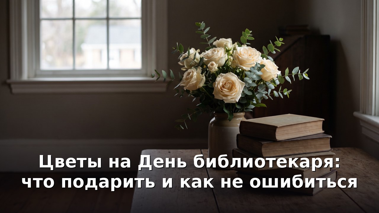 Цветы на День библиотекаря: что подарить и как не ошибиться